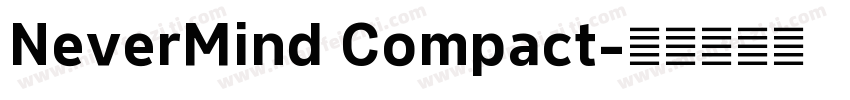 NeverMind Compact字体转换